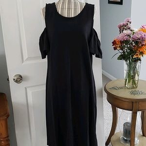 Lands End cold shoulder dress